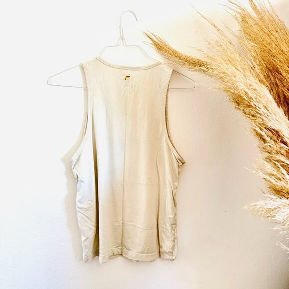 FABLETICS Cream Red Yellow Blue 24/7 Unisex Pride Us Our We Tank Top Shirt S - Picture 7 of 11